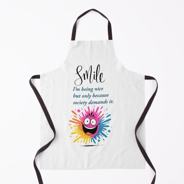 Item preview, Smile, “I’m being nice… but only because society demands it.” social and sarcastic design designed and sold by TR_fairydesigns.