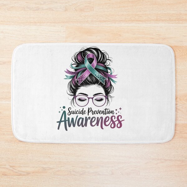 Item preview, Semicolon Suicide Prevention Awareness Messy Bun Warrior designed and sold by savrmiller.