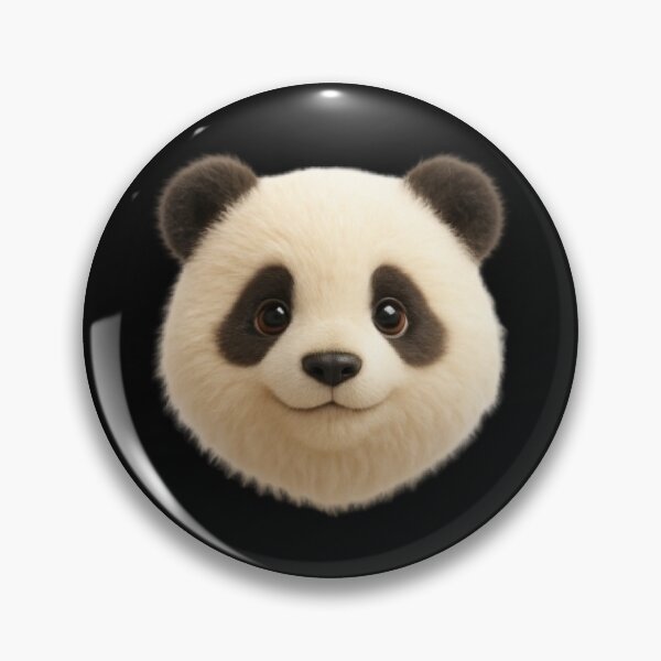 Item preview, Hyper Realistic Panda Plush Floating Head designed and sold by FLATVAC STICKER.