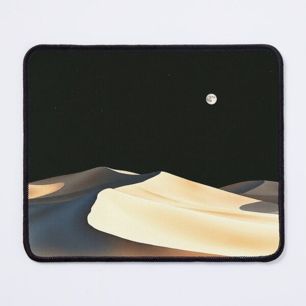 Item preview, Moonlit Desert Dunes – Night Landscape Illustration designed and sold by EllDAV777.