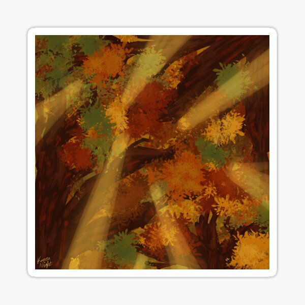Aperçu de l'œuvre Après-midi d'automne tacheté créée et vendue par Karra-Night.