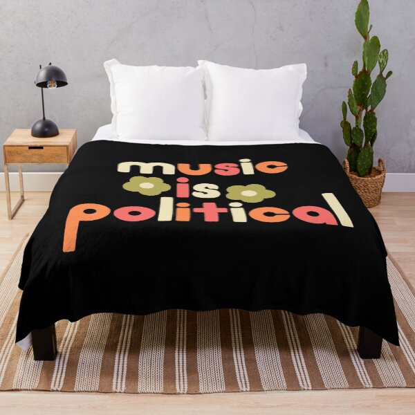 Item preview, music is political designed and sold by DesignsByAND.