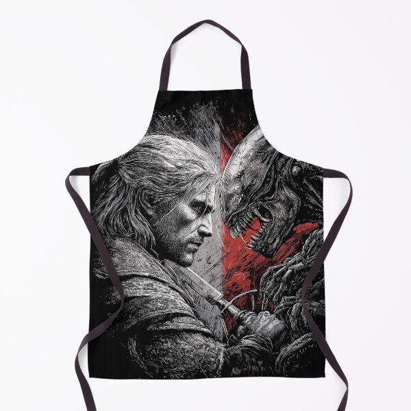 Item preview, Geralt vs Xenomorph Crossover Fan Art - Witcher Alien Mashup Graphic Tee Design designed and sold by Senpaiwaves.