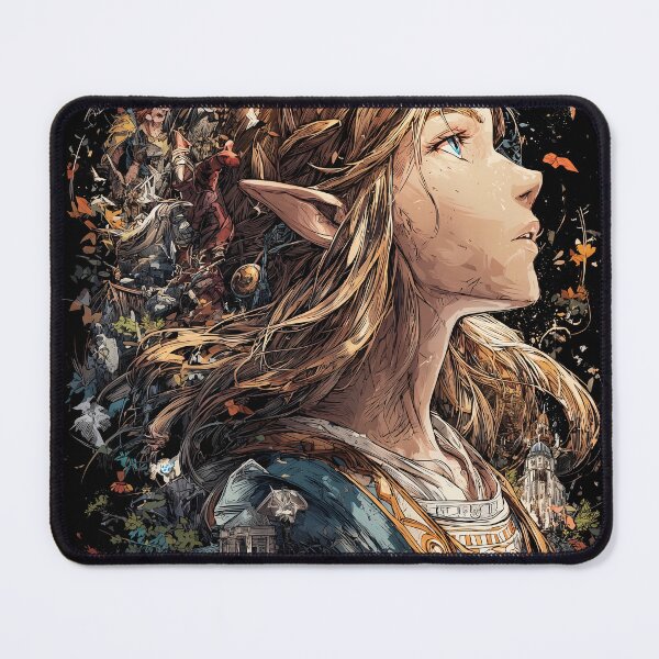 Item preview, Fantasy Elf Princess Warrior Fan Art - Magical Kingdom Heroine Adventure Graphic Tee Design designed and sold by Senpaiwaves.