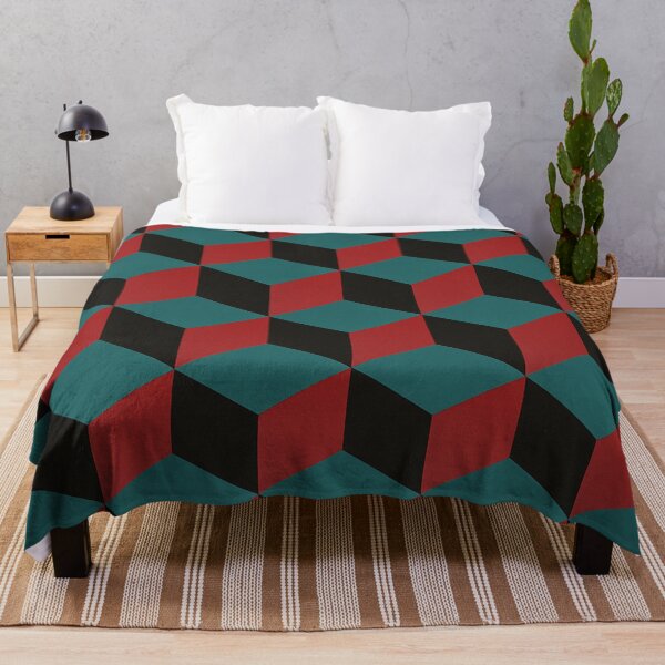 Item preview, 3D Illusion Cubes - Teal, Black, Red designed and sold by Itzjustlife.