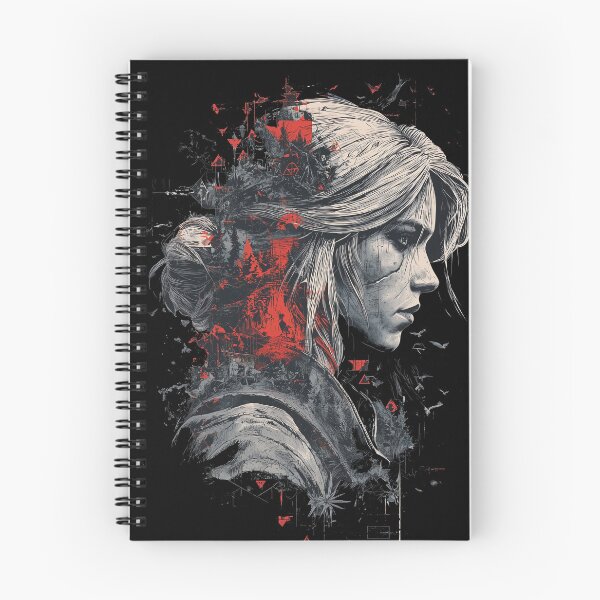 Item preview, Ciri Witcher Fan Art - Ashen-Haired Sorceress Warrior Adventure Graphic Tee Design designed and sold by Senpaiwaves.