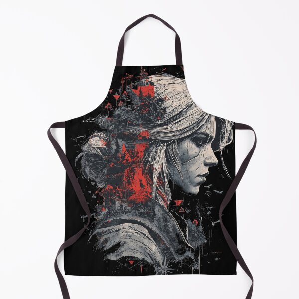 Item preview, Ciri Witcher Fan Art - Ashen-Haired Sorceress Warrior Adventure Graphic Tee Design designed and sold by Senpaiwaves.