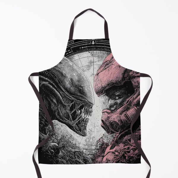 Item preview, Doom Slayer vs Xenomorph Crossover Fan Art - Demon Hunter Meets Alien Horror Graphic Tee Design designed and sold by Senpaiwaves.