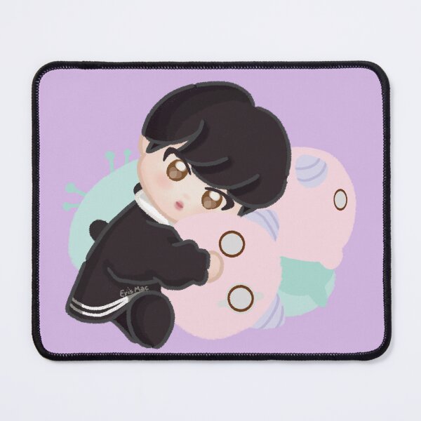 Item preview, Jin with pink plushies designed and sold by ErisMac.