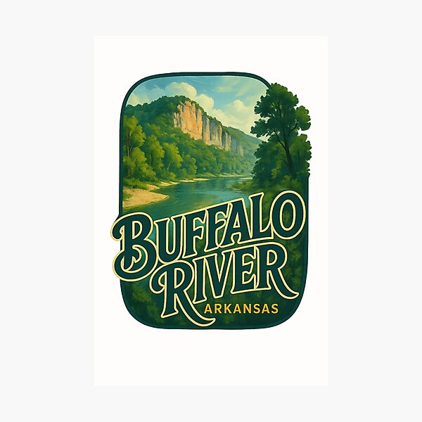 Item preview, Buffalo River Bluffs and Forest, Arkansas designed and sold by Places On Earth.