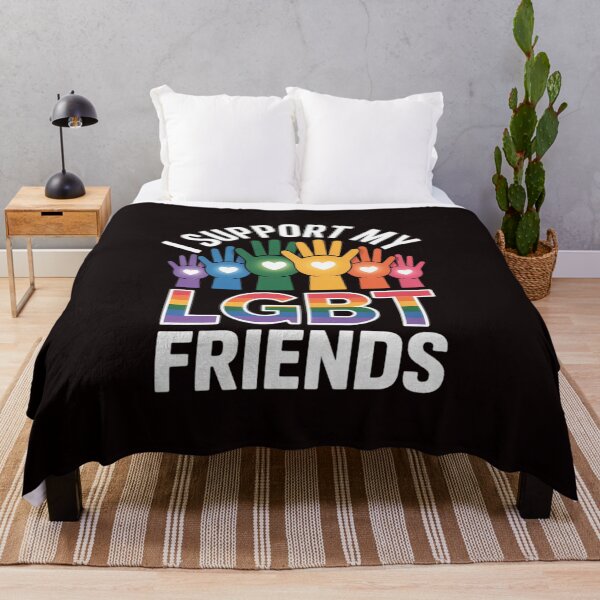 Item preview, I Support My LGBT Friends Rainbow Gay Pride Straight Ally designed and sold by sheenmi.