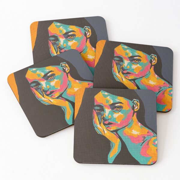 Item preview, Vibrant Abstract Portrait, Thermal  designed and sold by Matisse Designs.