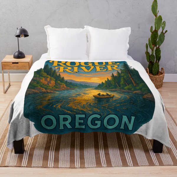 Item preview, Rogue River Sunset Rafting, Oregon designed and sold by Places On Earth.