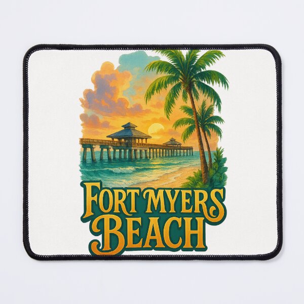 Item preview, Fort Myers Beach Pier, Florida designed and sold by Places On Earth.