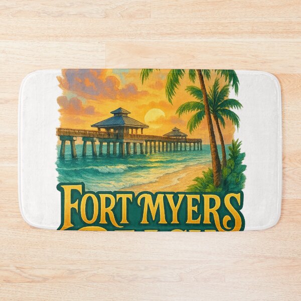 Item preview, Fort Myers Beach Pier, Florida designed and sold by Places On Earth.