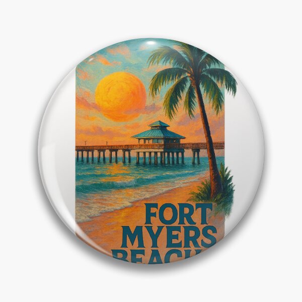 Item preview, Fort Myers Beach Palm Sunset, Florida designed and sold by Places On Earth.