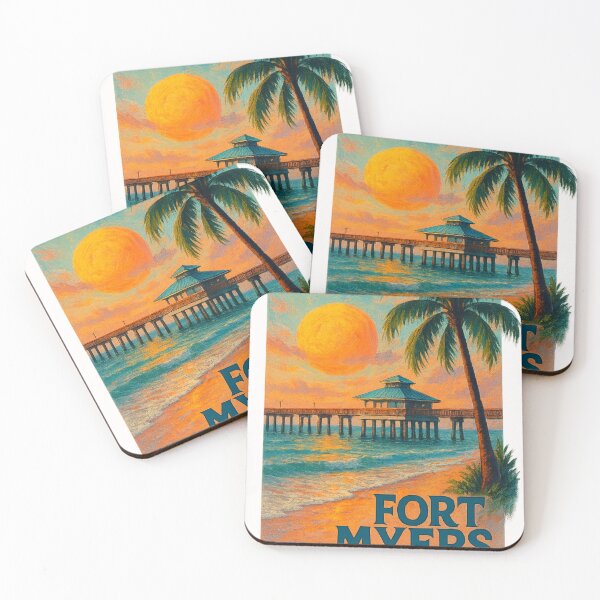 Item preview, Fort Myers Beach Palm Sunset, Florida designed and sold by Places On Earth.