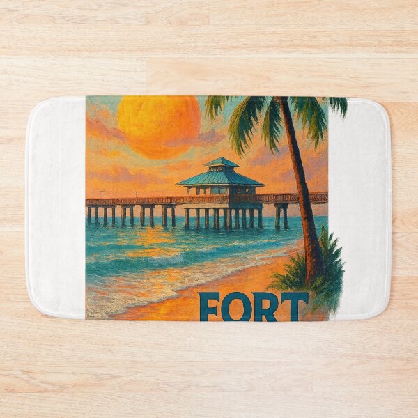 Item preview, Fort Myers Beach Palm Sunset, Florida designed and sold by Places On Earth.
