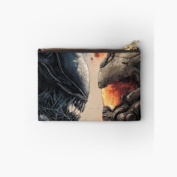Item preview, Doom Slayer vs Xenomorph Crossover Fan Art - Demon Hunter Meets Alien Horror Graphic Tee Design designed and sold by Senpaiwaves.