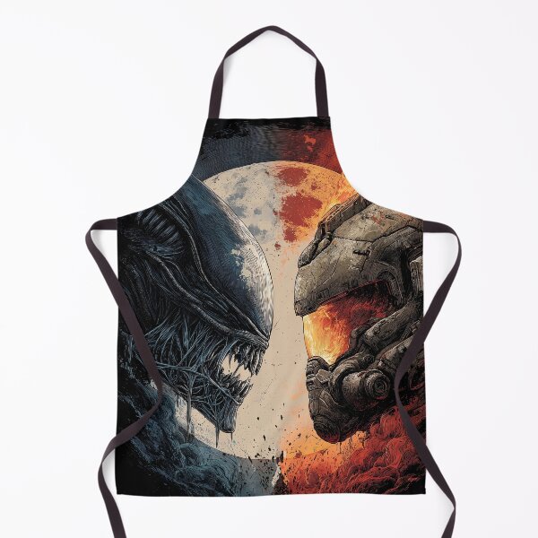 Item preview, Doom Slayer vs Xenomorph Crossover Fan Art - Demon Hunter Meets Alien Horror Graphic Tee Design designed and sold by Senpaiwaves.