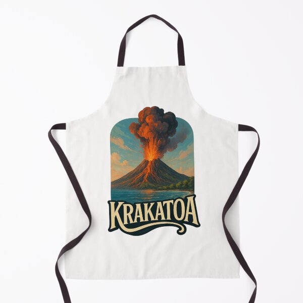 Item preview, Krakatoa Eruption with Coastal View, Indonesia designed and sold by Places On Earth.