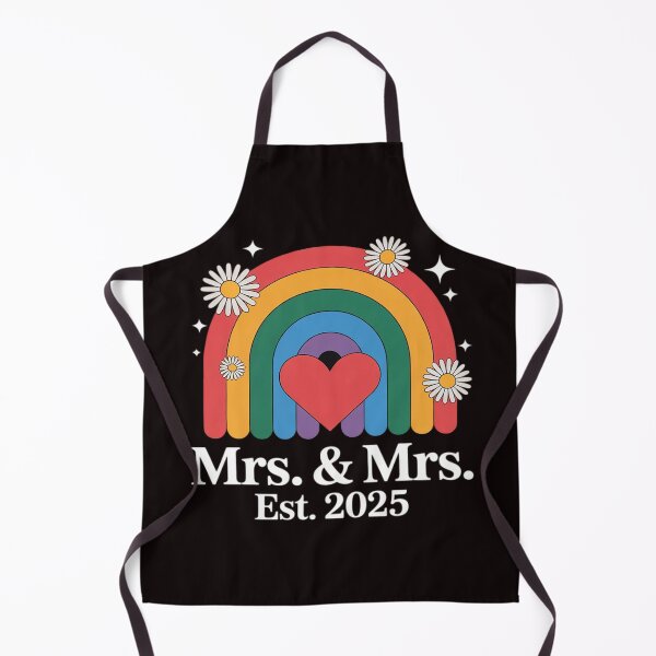Item preview, Just Married LGBT Lesbian Wedding Mrs & Mrs Est.2025  designed and sold by sheenmi.