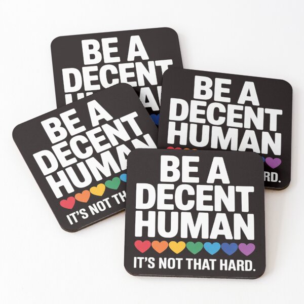 Item preview, LGBT Heart Be A Decent Human It's Not That Hard  designed and sold by sheenmi.