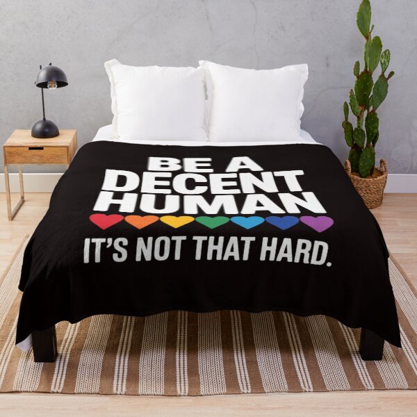 Item preview, LGBT Heart Be A Decent Human It's Not That Hard designed and sold by sheenmi.
