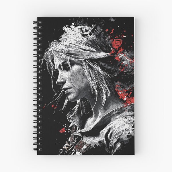Item preview, Ciri Witcher Fan Art - Ashen-Haired Sorceress Warrior Adventure Graphic Tee Design designed and sold by Senpaiwaves.