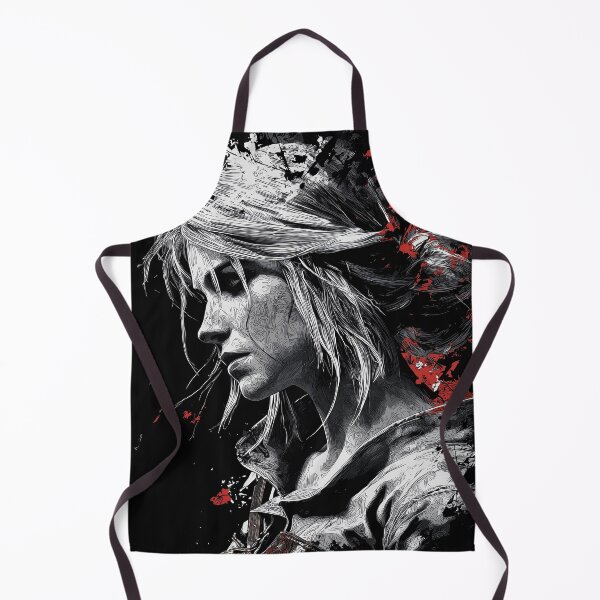 Item preview, Ciri Witcher Fan Art - Ashen-Haired Sorceress Warrior Adventure Graphic Tee Design designed and sold by Senpaiwaves.