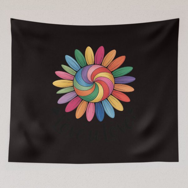 Item preview, LGBTQ Rainbow Sunflower Be Kind Gay Love Pride Flower  designed and sold by sheenmi.