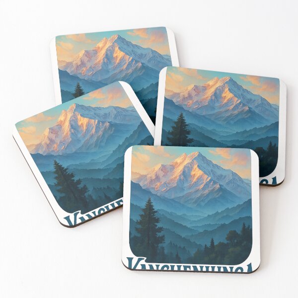 Item preview, Kanchenjunga Sunrise View, Himalayas Nepal India Border designed and sold by Places On Earth.