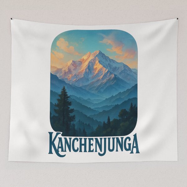 Item preview, Kanchenjunga Sunrise View, Himalayas Nepal India Border designed and sold by Places On Earth.