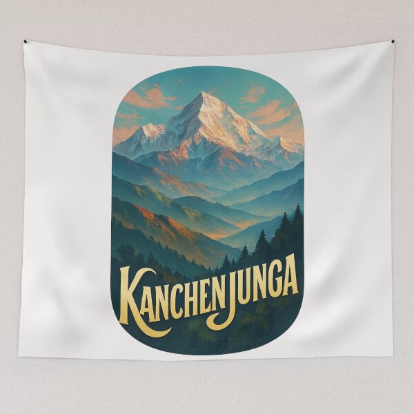 Item preview, Kanchenjunga Mountain Panorama, Sikkim Nepal India Himalayas designed and sold by Places On Earth.