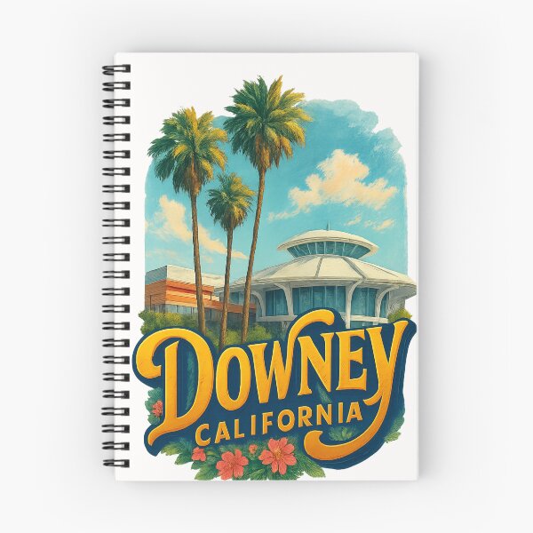 Item preview, Downey Civic Center with Palm Trees, California USA designed and sold by Places On Earth.
