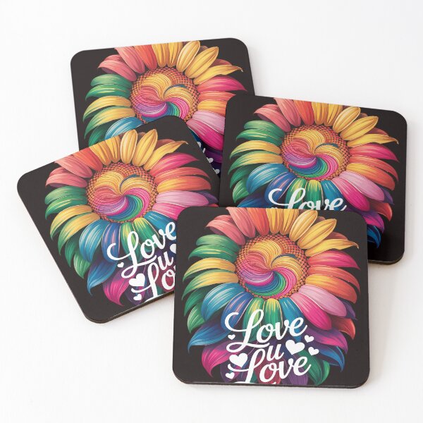 Item preview, LGBTQ Rainbow Sunflower Be Kind Gay Love Pride Flower3  designed and sold by sheenmi.