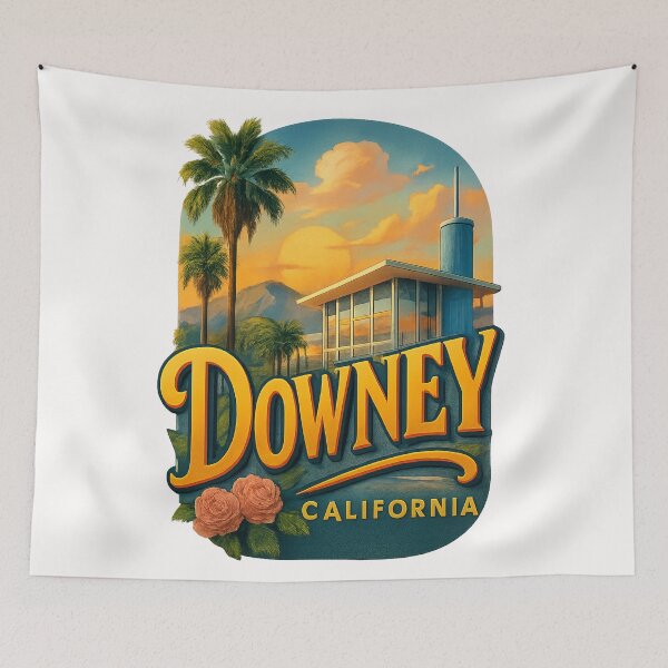 Item preview, Mid-Century Modern Skyline, Downey California designed and sold by Places On Earth.