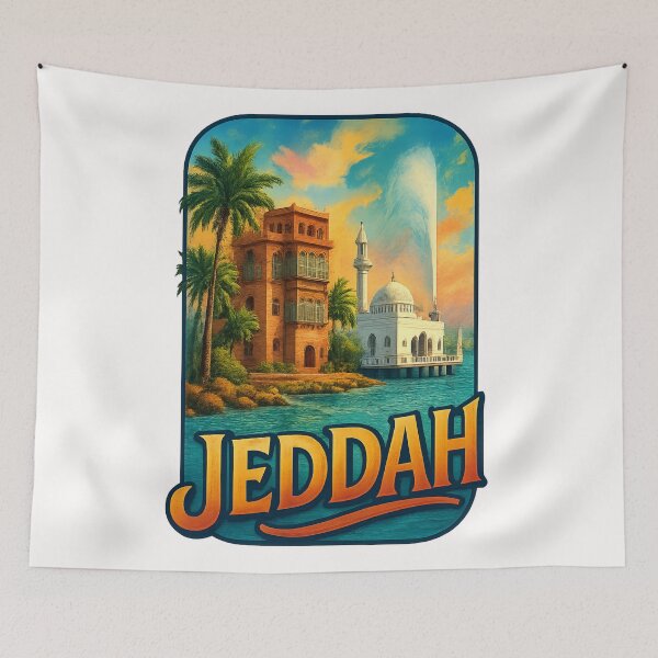 Item preview, Historic Al-Balad and Corniche View, Jeddah Saudi Arabia designed and sold by Places On Earth.