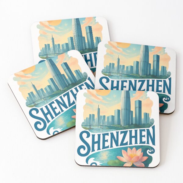 Item preview, Shenzhen Skyline with Lotus Flower, Guangdong China designed and sold by Places On Earth.