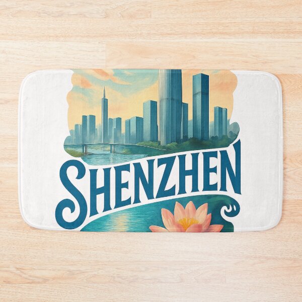 Item preview, Shenzhen Skyline with Lotus Flower, Guangdong China designed and sold by Places On Earth.
