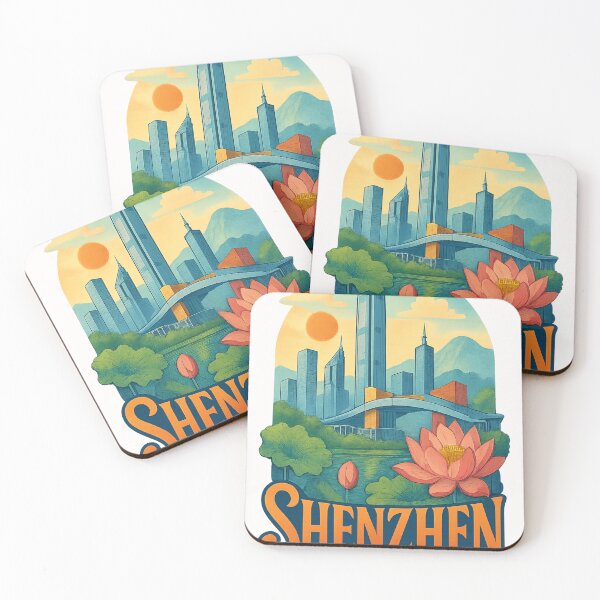 Item preview, Shenzhen Skyline and Civic Center, Guangdong China designed and sold by Places On Earth.
