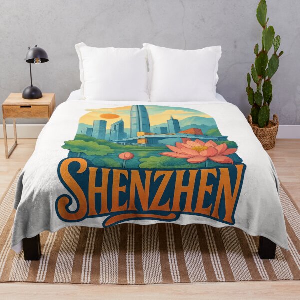 Item preview, Shenzhen Skyline and Civic Center, Guangdong China designed and sold by Places On Earth.