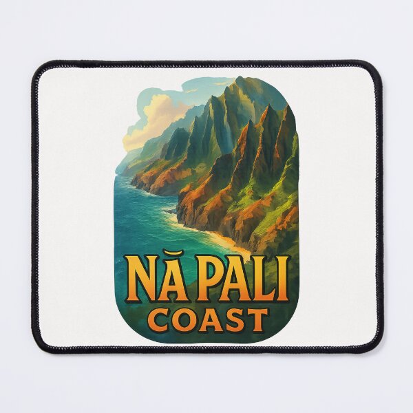 Item preview, Nā Pali Coast Cliffs and Ocean, Kauai Hawaii designed and sold by Places On Earth.