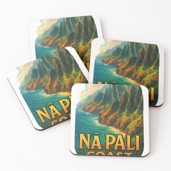 Item preview, Nā Pali Coast Cliffs and Ocean, Kauai Hawaii designed and sold by Places On Earth.