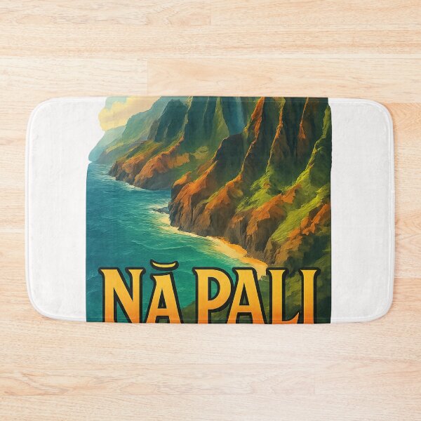 Item preview, Nā Pali Coast Cliffs and Ocean, Kauai Hawaii designed and sold by Places On Earth.