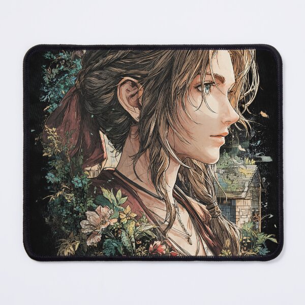 Item preview, Flower Maiden Fan Art - Mystical Healer Fantasy Heroine Graphic Tee Design designed and sold by Senpaiwaves.
