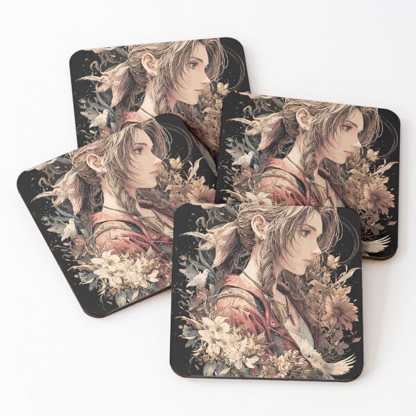 Item preview, Flower Maiden Fan Art - Mystical Healer Fantasy Heroine Graphic Tee Design designed and sold by Senpaiwaves.