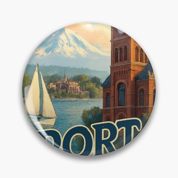 Item preview, Port Townsend Clock Tower and Mount Rainier View, Washington USA designed and sold by Aryabek.
