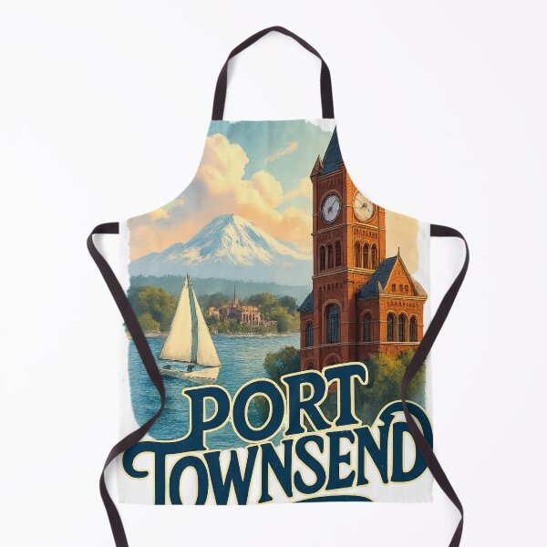 Item preview, Port Townsend Clock Tower and Mount Rainier View, Washington USA designed and sold by Aryabek.