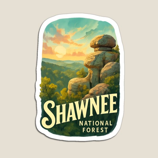 Artikelvorschau, Sonnenuntergang im Shawnee National Forest, Illinois, USA entworfen und verkauft von Aryabek.